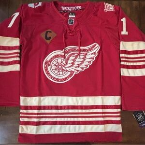 Detroit Red Wings Dylan Larkin #71 100 Year Centennial Jersey Adult Medium (50)